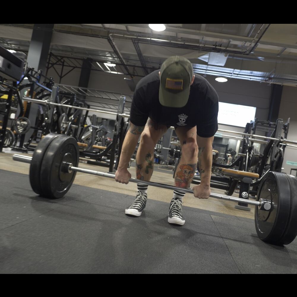 Ondřej Mareda — deadlift v Gymstory, silový trénink